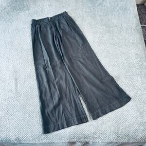 ANTHROPOLOGIE high rise gray wide leg lagenlook dress pants wmns 2